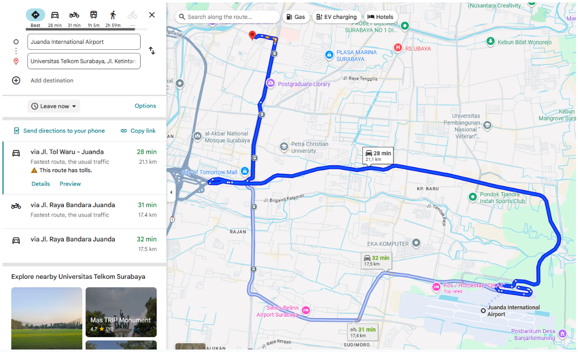 Venue Map - Telkom University Surabaya